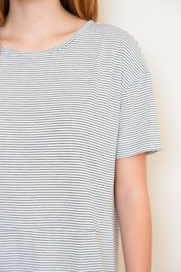 lacausa striped lounge dress lacausa striped lounge dress