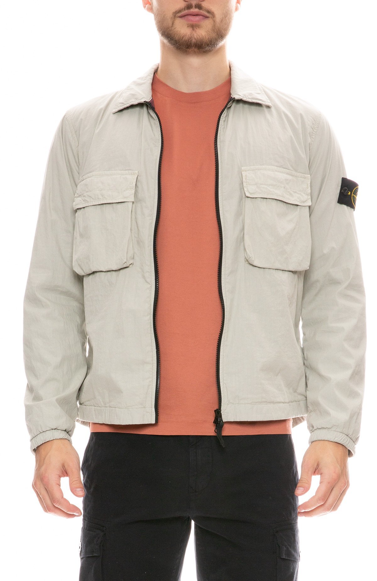 stone island nylon overshirt