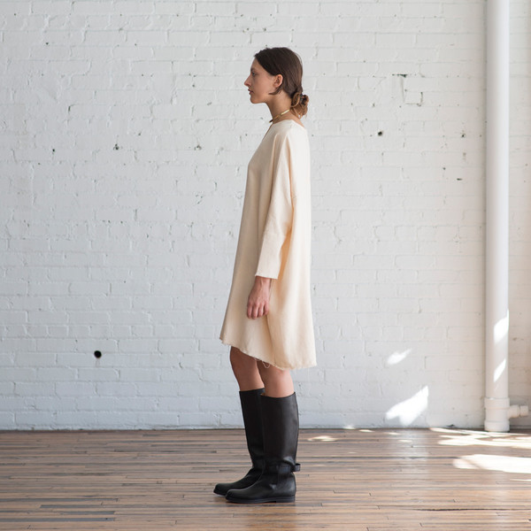 Black Crane Painter Dress Cream - SOLD OUT Black Crane Painter Dress Cream - SOLD OUT