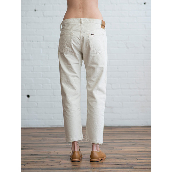 Chimala Used Ankle Cut Jeans Ivory - SOLD OUT Chimala Used Ankle Cut Jeans Ivory - SOLD OUT
