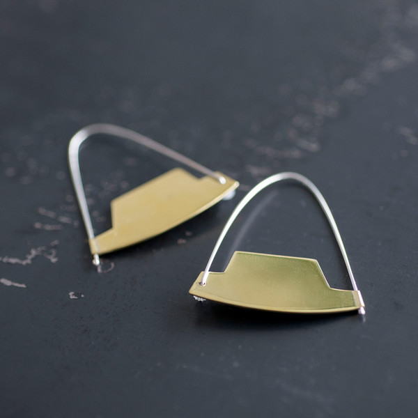 Erin Considine Arch Hoop Earring Brass Erin Considine Arch Hoop Earring Brass