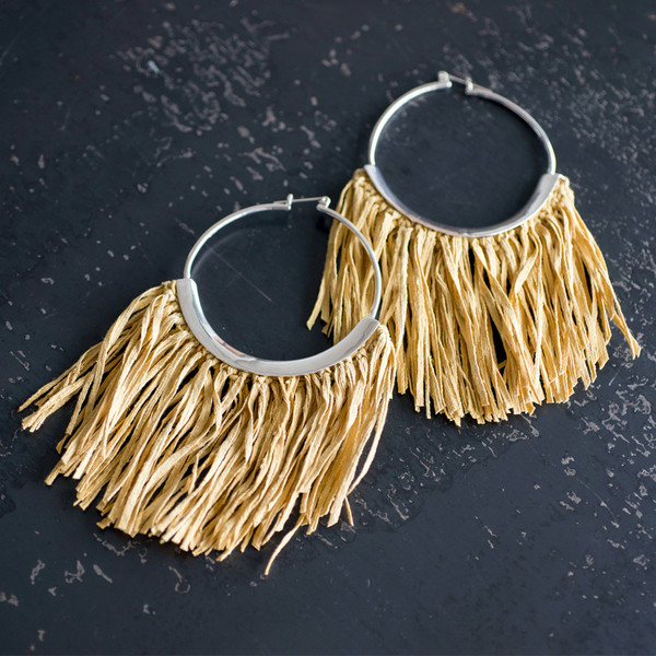 Erin Considine Fringe Ridge Hoop Earrings Erin Considine Fringe Ridge Hoop Earrings