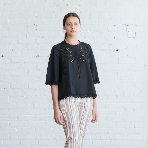 Isabel Marant Etoile Dill Top Black $410 Isabel Marant Etoile Dill Top Black $410