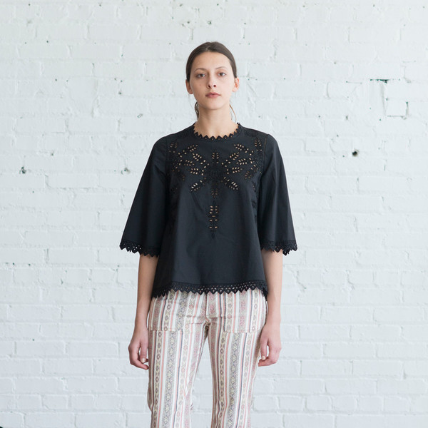 Isabel Marant Etoile Dill Top Black $410 Isabel Marant Etoile Dill Top Black $410