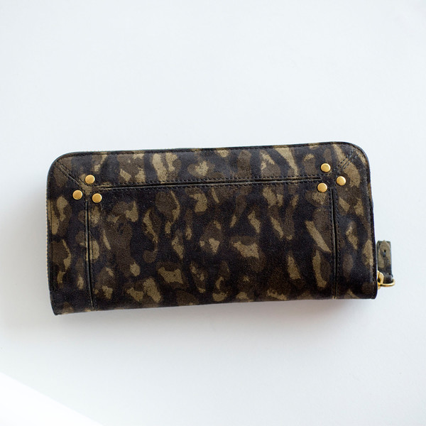 Jerome Dreyfuss Malcolm Wallet Leopard Kaki Jerome Dreyfuss Malcolm Wallet Leopard Kaki