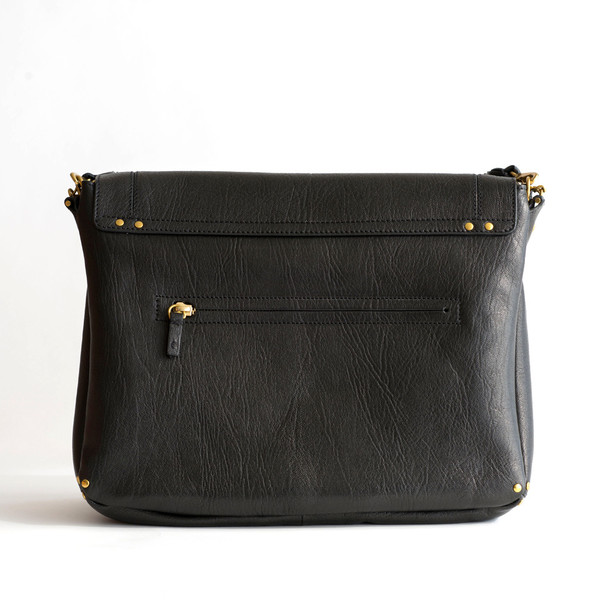 Jerome Dreyfuss Raymond Noir Lambskin Brass Jerome Dreyfuss Raymond Noir Lambskin Brass