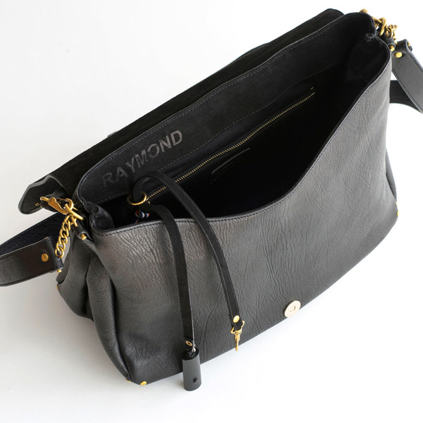 Jerome Dreyfuss Raymond Noir Lambskin Brass Jerome Dreyfuss Raymond Noir Lambskin Brass