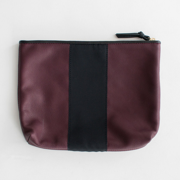Kempton & Co Grosgrain Pouch Oxblood Kempton & Co Grosgrain Pouch Oxblood