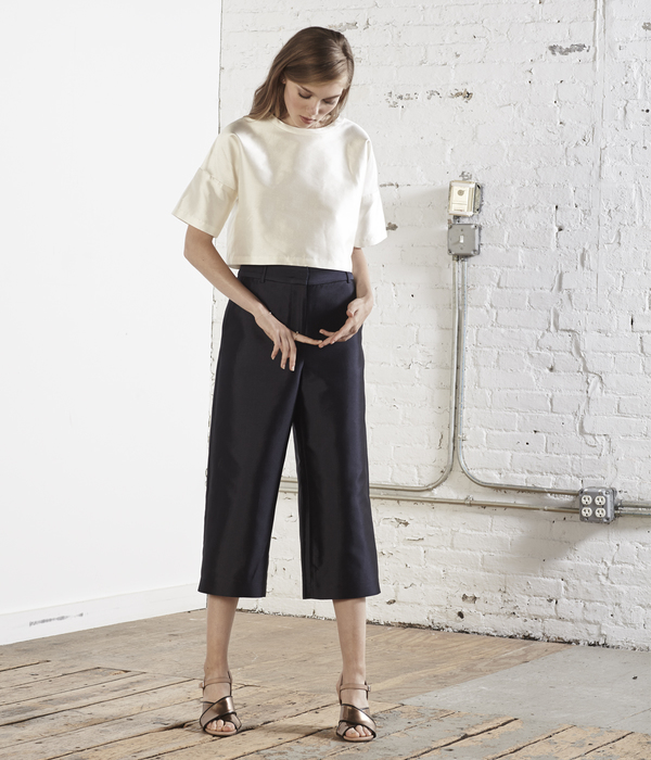 Nikki Chasin Gazebo Wide Leg Cropped Trouser Nikki Chasin Gazebo Wide Leg Cropped Trouser