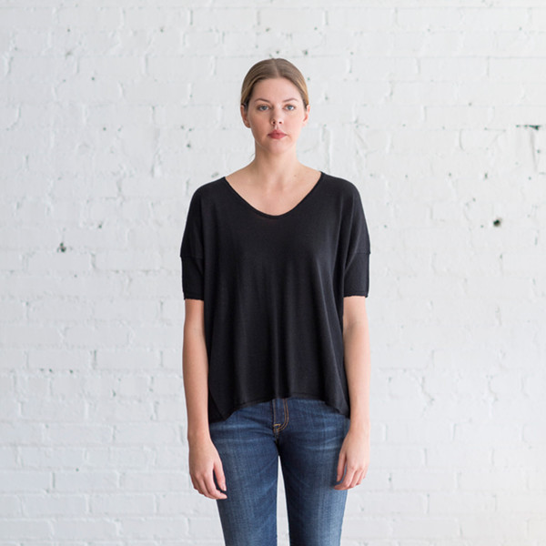 Paychi Guh Boxy Tee Black Paychi Guh Boxy Tee Black