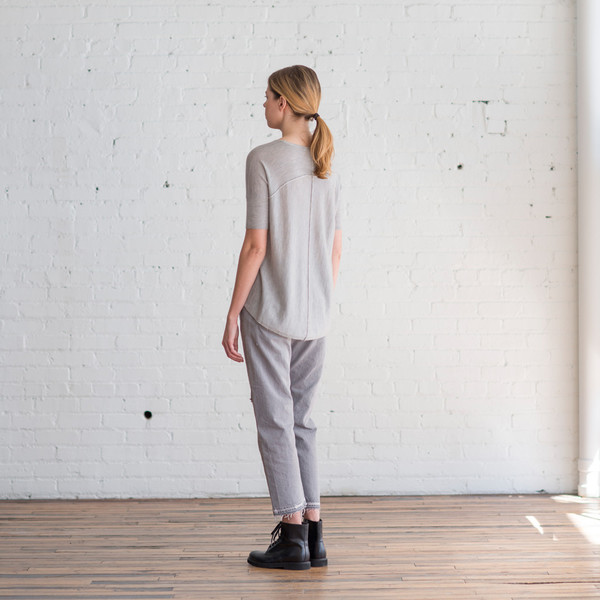 Paychi Guh Boxy Tee Light Heather Grey - SOLD OUT Paychi Guh Boxy Tee Light Heather Grey - SOLD OUT