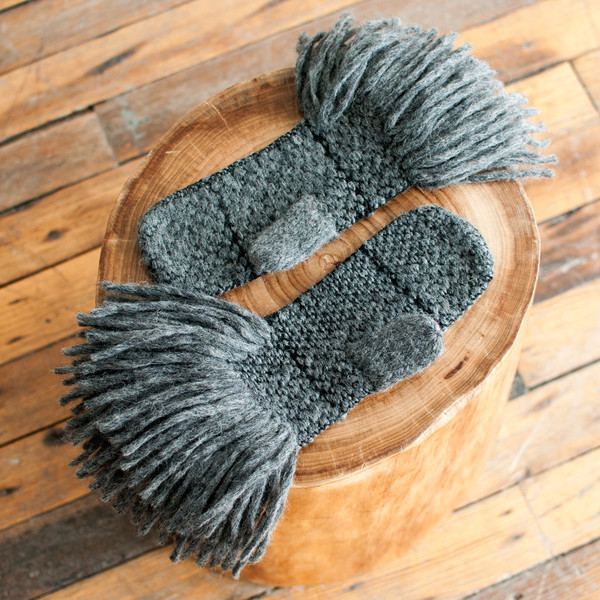 Rachel Comey Fringe Mittens Charcoal - SOLD OUT Rachel Comey Fringe Mittens Charcoal - SOLD OUT