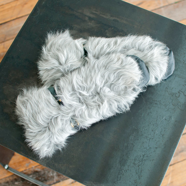 Rachel Comey Fur Mittens Silver - SOLD OUT Rachel Comey Fur Mittens Silver - SOLD OUT