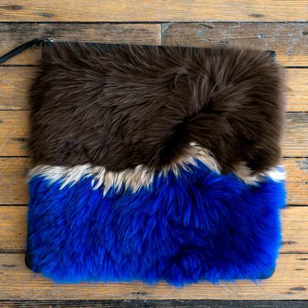 Rachel Comey Malcolm Clutch Electric Blue Stripe - SOLD OUT Rachel Comey Malcolm Clutch Electric Blue Stripe - SOLD OUT