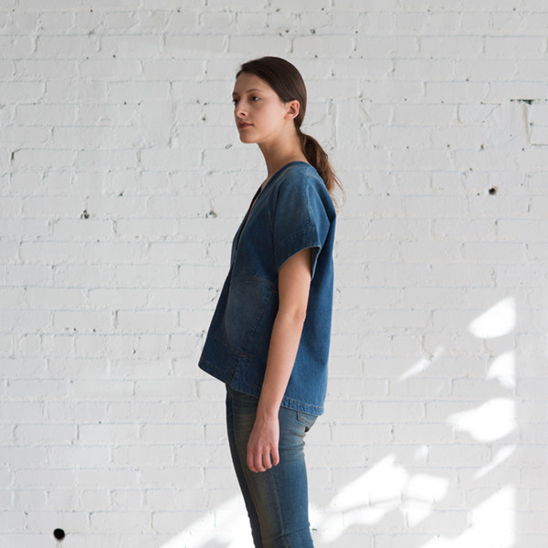 Rachel Comey Memba Top Denim Slub Rachel Comey Memba Top Denim Slub