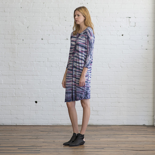 Raquel Allegra Combo Long Sleeve Henley Dress - SOLD OUT Raquel Allegra Combo Long Sleeve Henley Dress - SOLD OUT