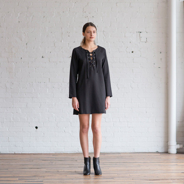 Raquel Allegra Front Lace-Up Dress - SOLD OUT Raquel Allegra Front Lace-Up Dress - SOLD OUT