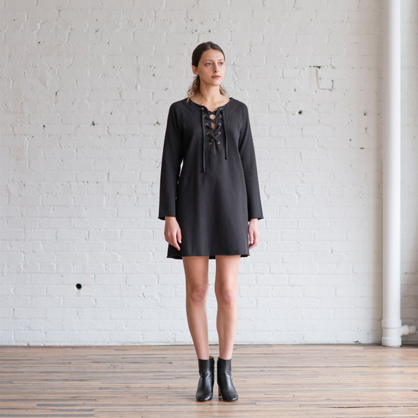 Raquel Allegra Front Lace-Up Dress - SOLD OUT Raquel Allegra Front Lace-Up Dress - SOLD OUT