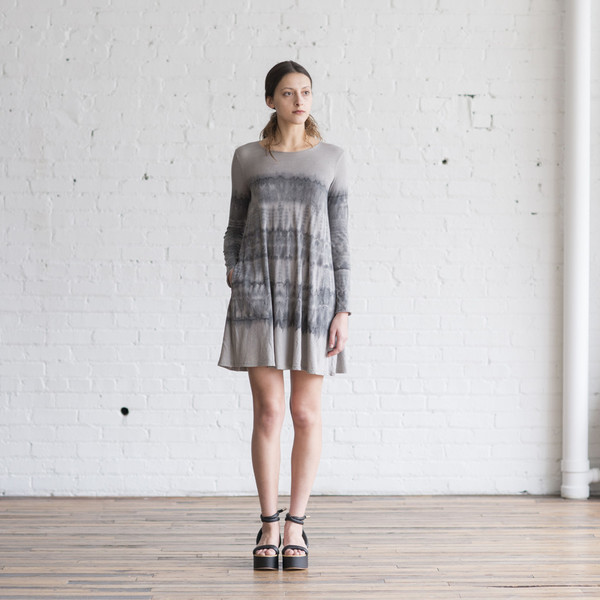 Raquel Allegra Signature Jersey Long Sleeve Bell Dress Raquel Allegra Signature Jersey Long Sleeve Bell Dress