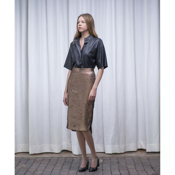 Schai Uti Midi Skirt Copper - SOLD OUT Schai Uti Midi Skirt Copper - SOLD OUT