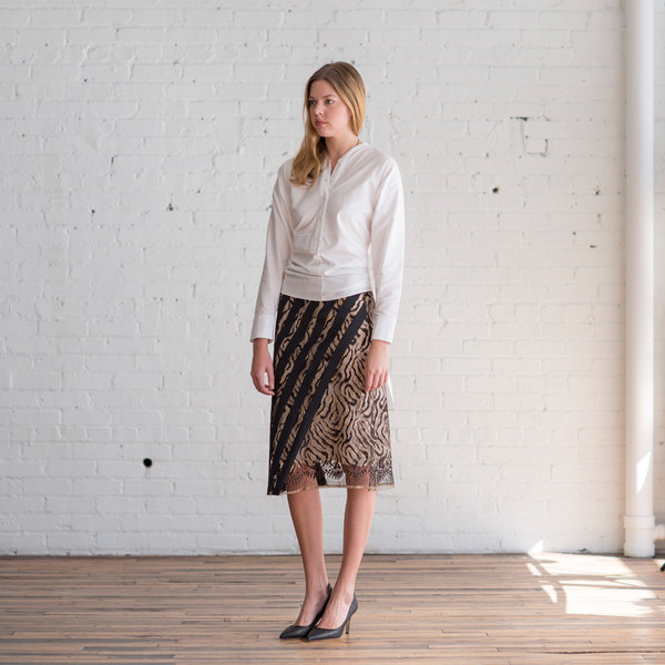 Tome Tiger Stripe Lace Skirt Tome Tiger Stripe Lace Skirt