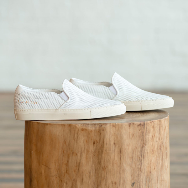 Woman by Common Projects Slip on Perforated Leather Woman by Common Projects Slip on Perforated Leather