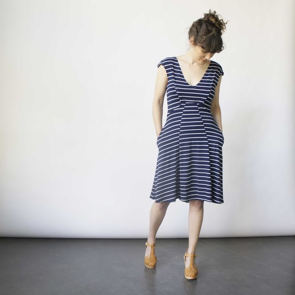 Lizz Basinger Bent Dart A-Line Dress Lizz Basinger Bent Dart A-Line Dress