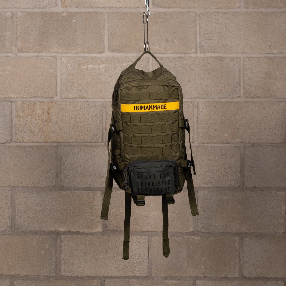 human made military backpack