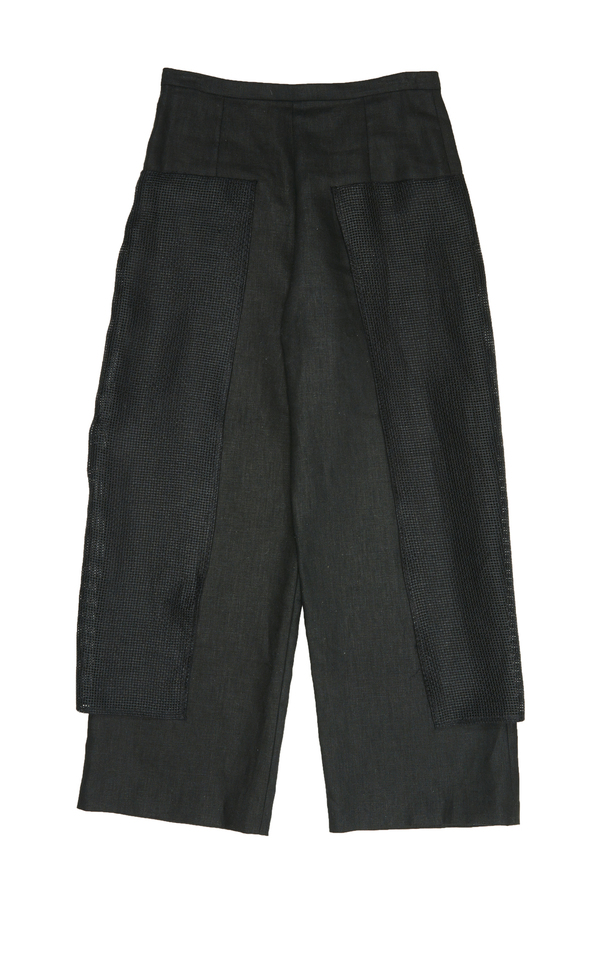 Collina Strada Linen Gauley Pant- Black Linen Collina Strada Linen Gauley Pant- Black Linen