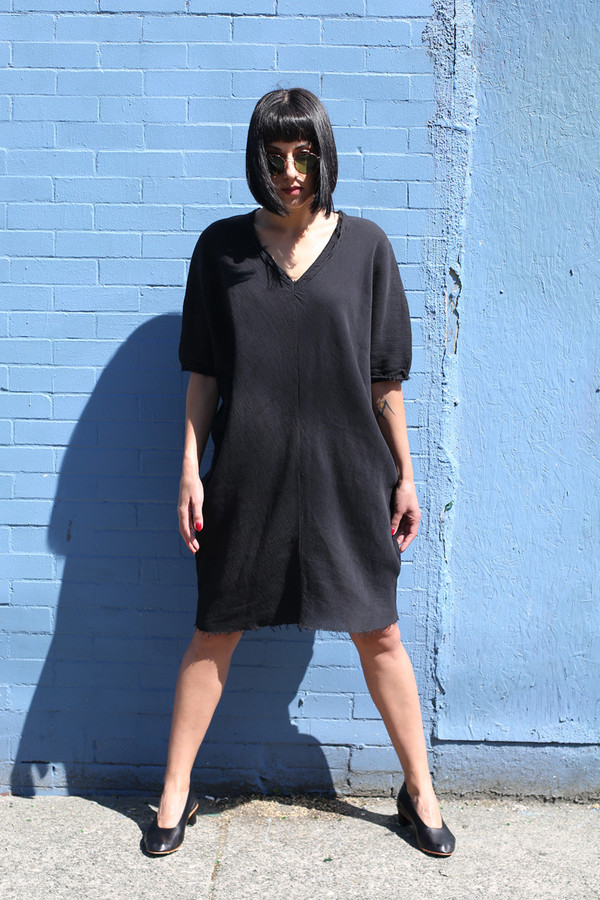 BLACK CRANE ORIGAMI DRESS BLACK CRANE ORIGAMI DRESS