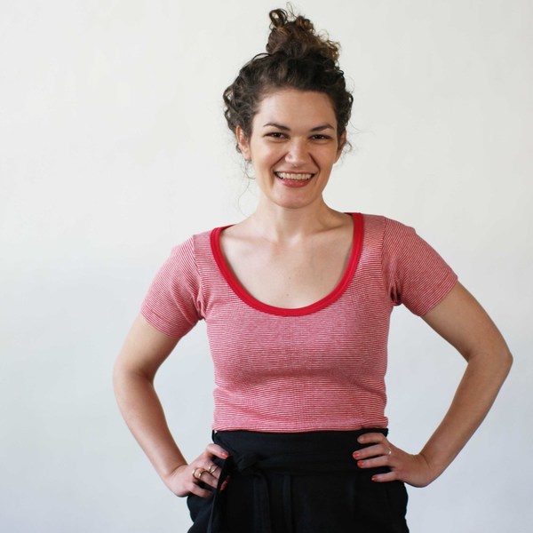 Curator Maisie Tee in Navy Stripe Curator Maisie Tee in Navy Stripe