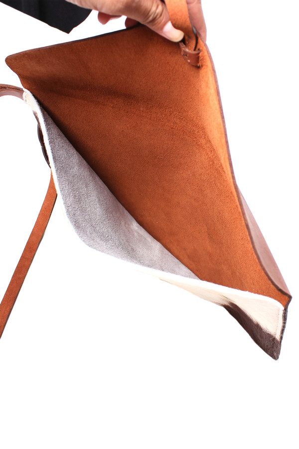 Minnie + George Calf Hair Envelope Clutch Minnie + George Calf Hair Envelope Clutch