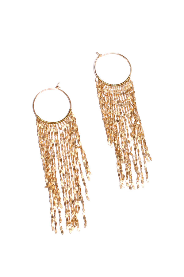 Serefina Matte Waterfall Hoops Serefina Matte Waterfall Hoops