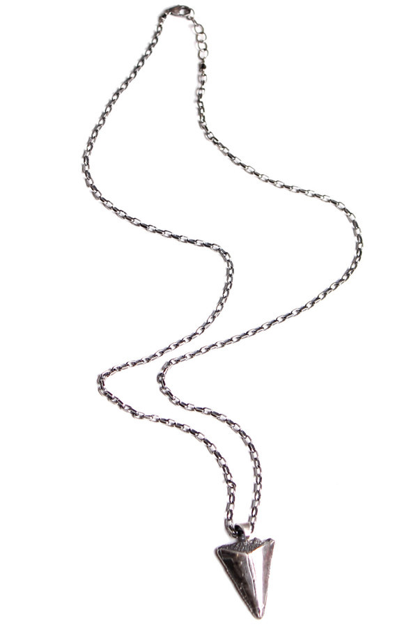 Sarah Dunn Silver Shark Tooth on Oxidized Chain Sarah Dunn Silver Shark Tooth on Oxidized Chain