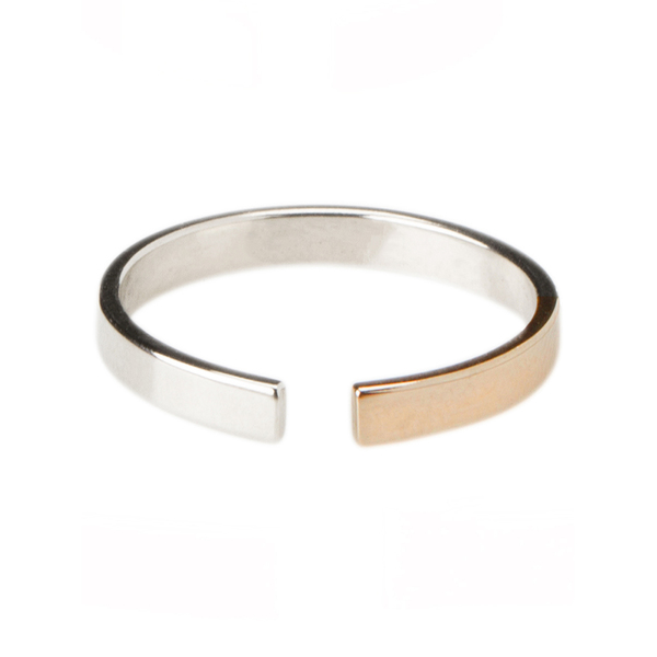 TARA 4779 Percentages 25-75 Open Ring No.2 Silver TARA 4779 Percentages 25-75 Open Ring No.2 Silver