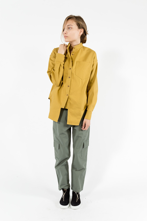Eckhaus Latta Canvas Button Down Eckhaus Latta Canvas Button Down