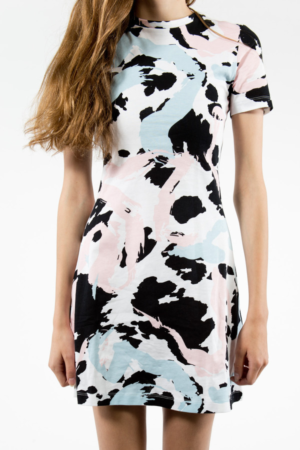 être cécile Cow Stroke A-Line Mini Dress être cécile Cow Stroke A-Line Mini Dress