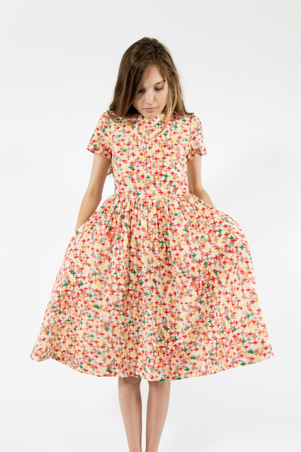 You Must Create Cross Print Dress You Must Create Cross Print Dress