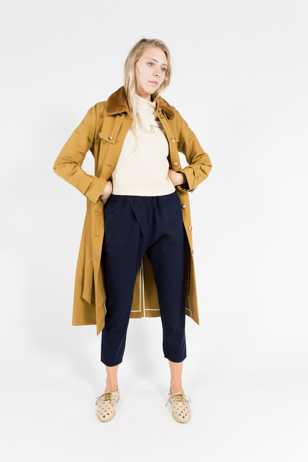 Trademark Faux Fur Trench Trademark Faux Fur Trench