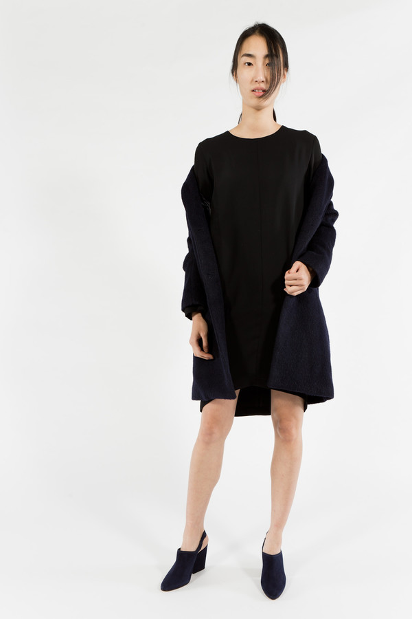 Maison Kitsune Furry Wool Classic Coat Maison Kitsune Furry Wool Classic Coat