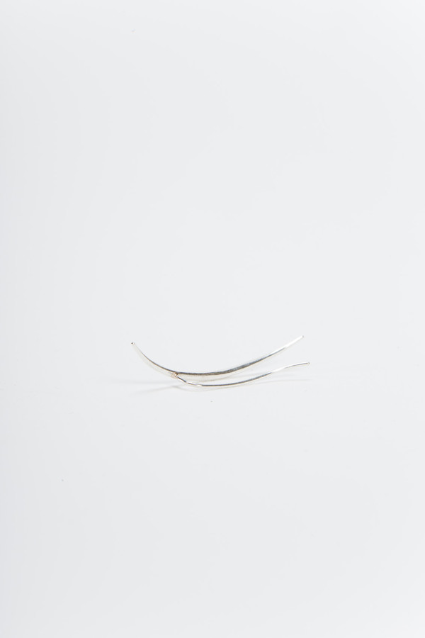 Knobbly Studio Intersect Ear Cuff Silver Knobbly Studio Intersect Ear Cuff Silver