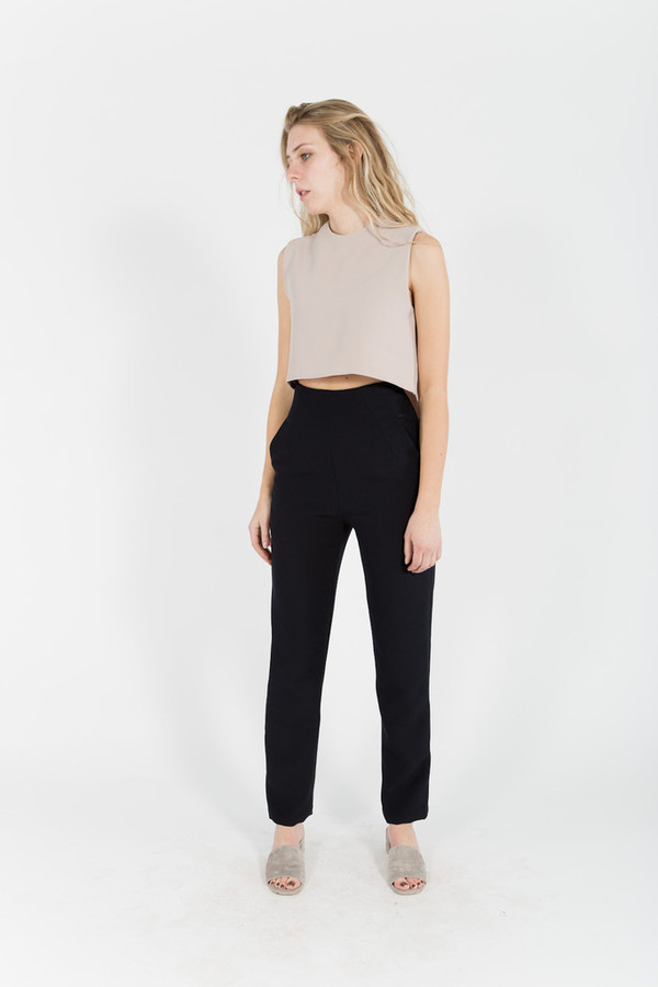 Kaarem Sam High Waist Pocket Pants Kaarem Sam High Waist Pocket Pants