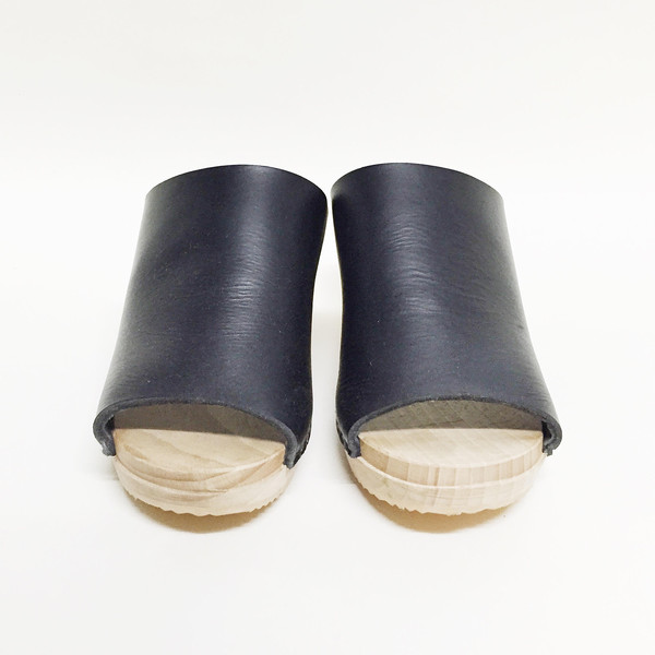 Nina Z Black Ann Peeptoe Clog Nina Z Black Ann Peeptoe Clog