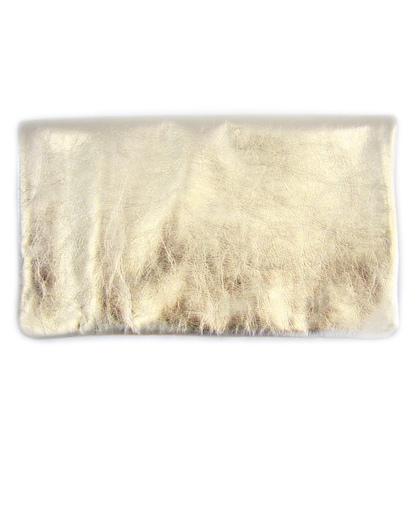 Clare V. Foldover Clutch - Metallic Gold Clare V. Foldover Clutch - Metallic Gold