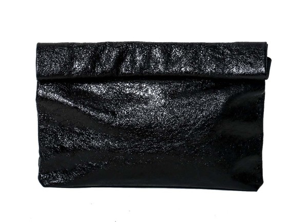 Marie Turnor Lunch Clutch - Black Foil Marie Turnor Lunch Clutch - Black Foil