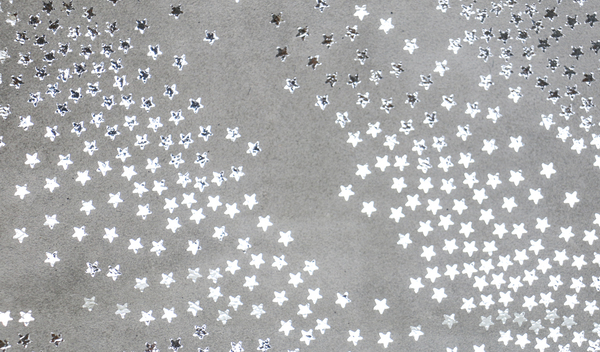 Clare Vivier Foldover Clutch - Grey Suede w/ Silver Stars Clare Vivier Foldover Clutch - Grey Suede w/ Silver Stars