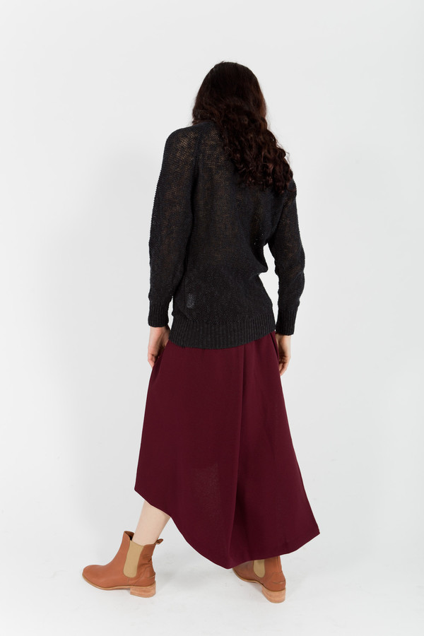 KAAREM Pleated Midi Skirt KAAREM Pleated Midi Skirt
