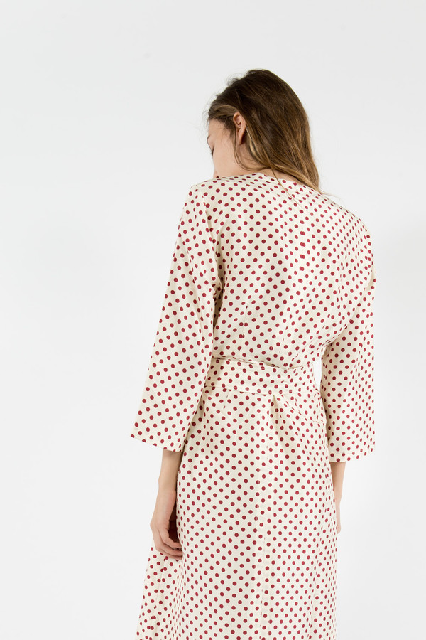 Trademark Polka Dot Silk Dress Trademark Polka Dot Silk Dress