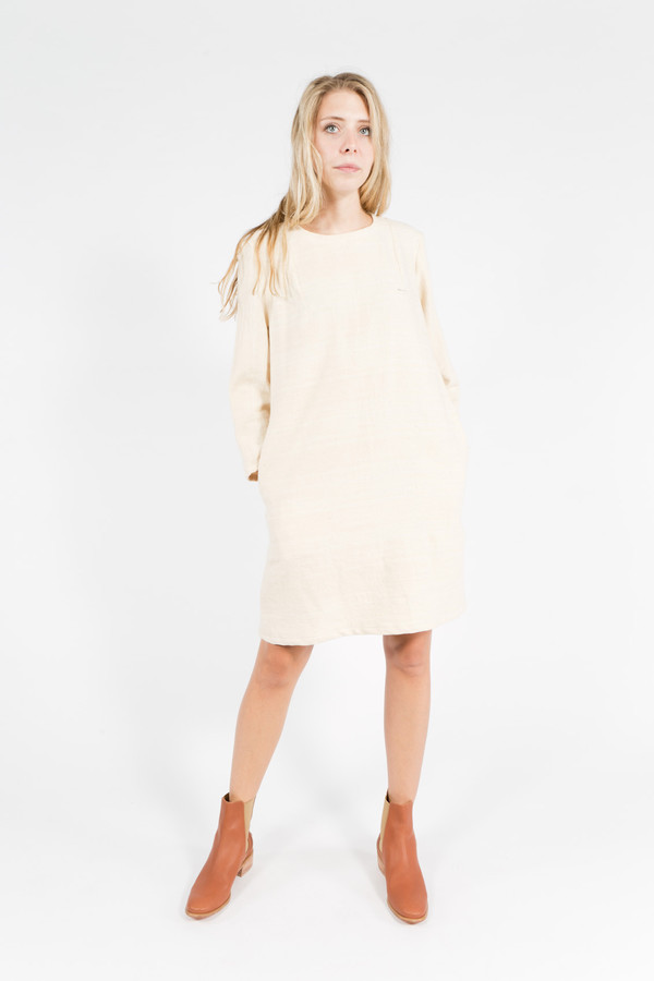 Han Starnes Slit Back Cotton Dress Han Starnes Slit Back Cotton Dress