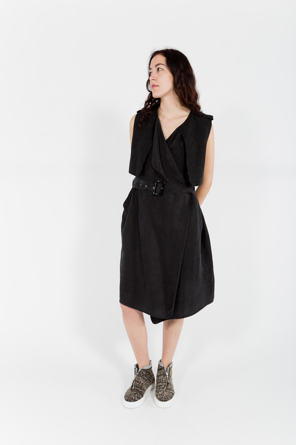 7115 by Szeki Vest Wrap Dress 7115 by Szeki Vest Wrap Dress